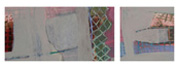 o.T., Dyptichon 40x20cm + 20x20cm; Acryl auf Holz