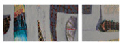 o.T., Dyptichon 40x20cm + 20x20cm; Acryl auf Holz