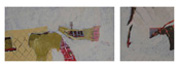 o.T., Dyptichon 40x20cm + 20x20cm; Acryl auf Holz
